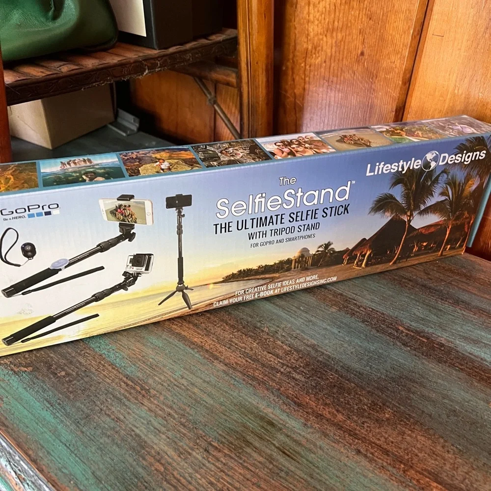 SelfieStand Black Selfie Stick with Tripod
